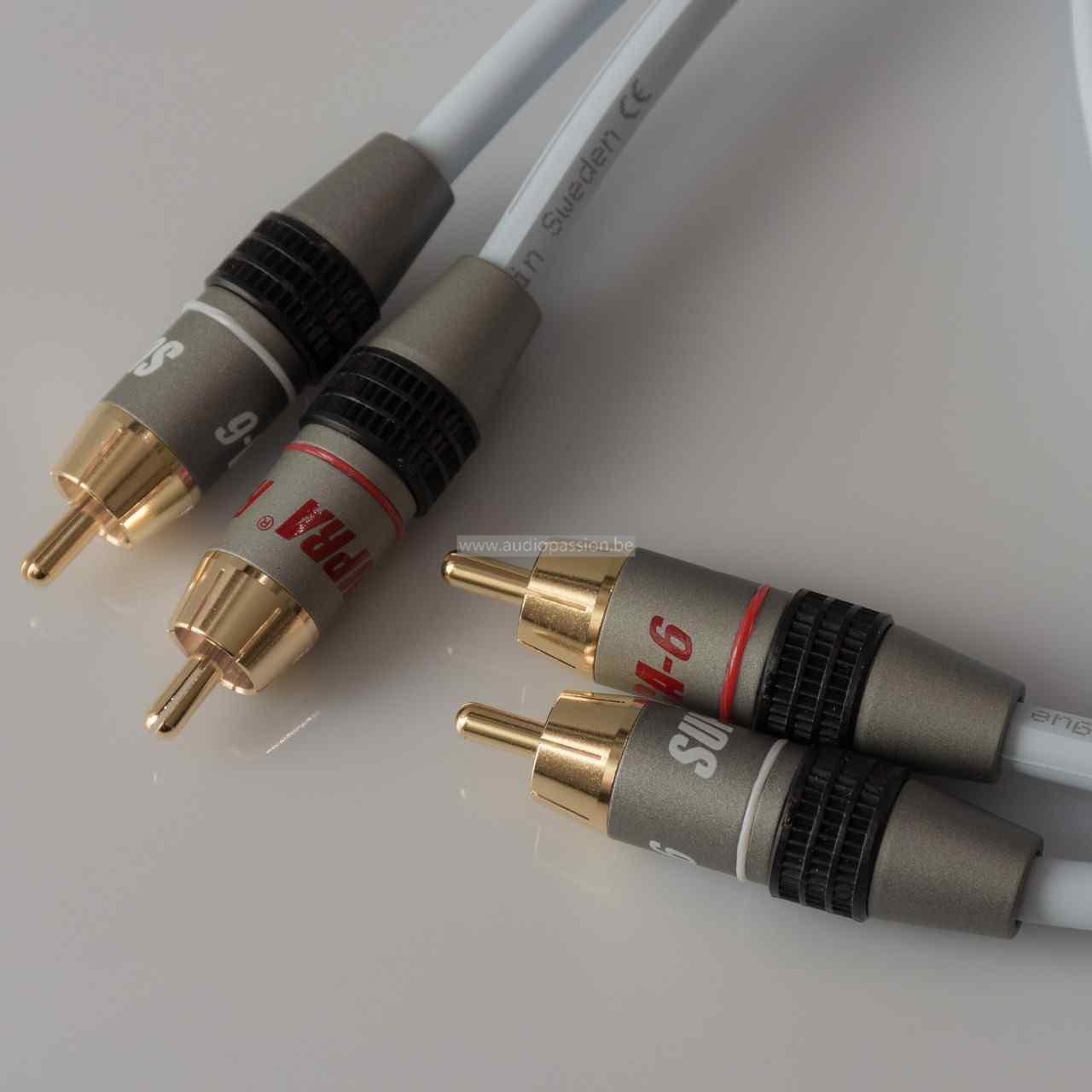 Supra DUAL 2RCA-2RCA ANALOGUE BLUE (Per 2)