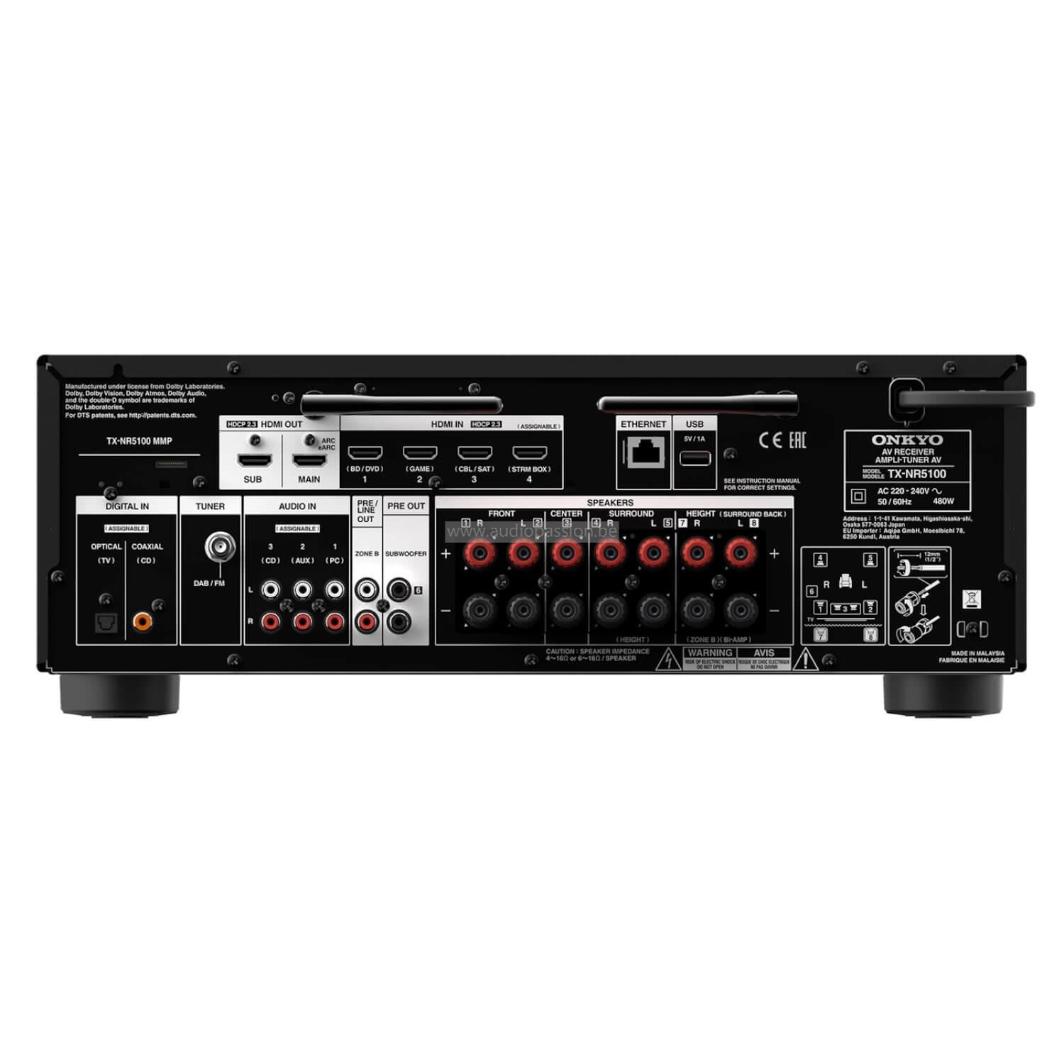 Onkyo TX-NR5100 7.2 8K AV-Receiver