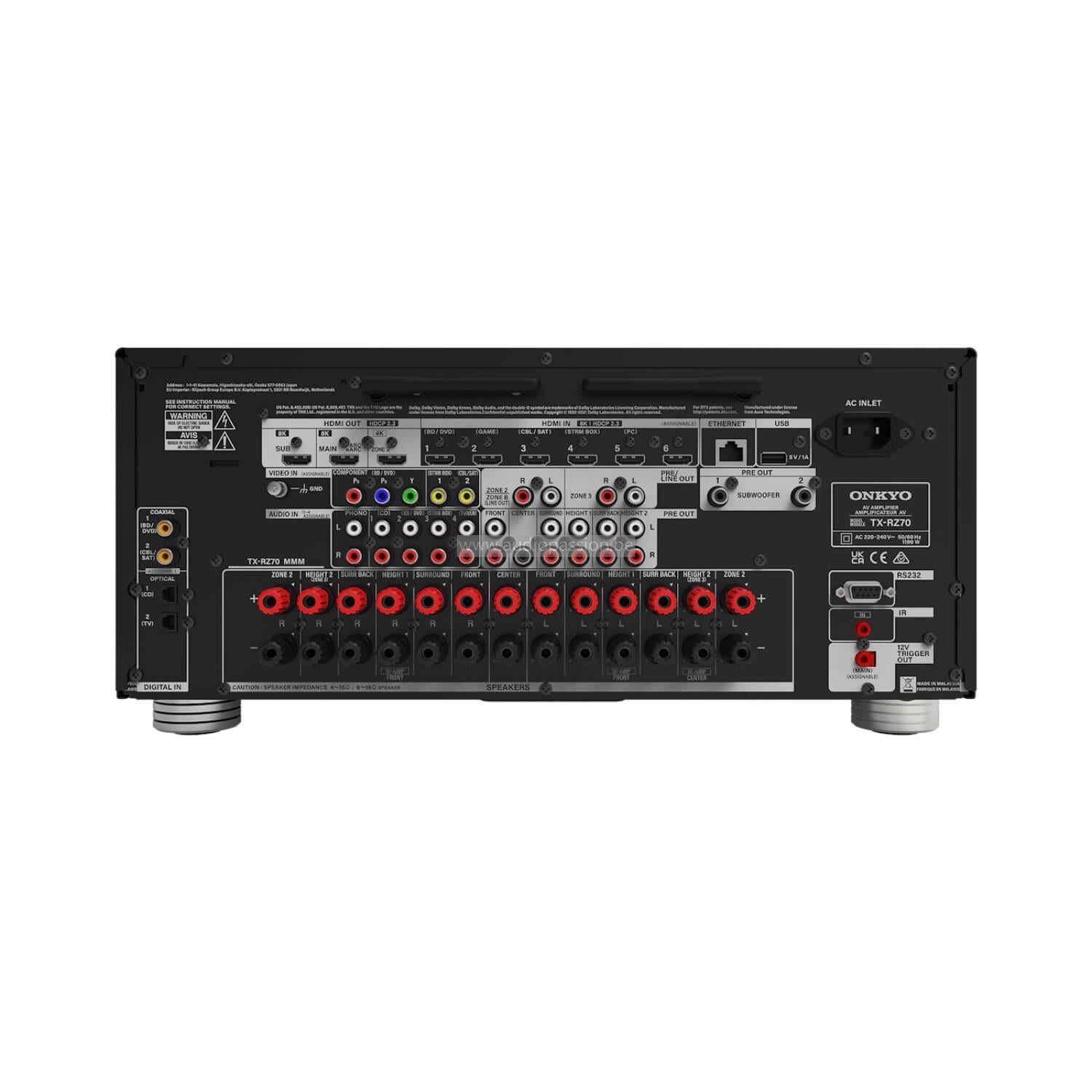 Onkyo TX-RZ70 11.2 THX 8K AV-Receiver