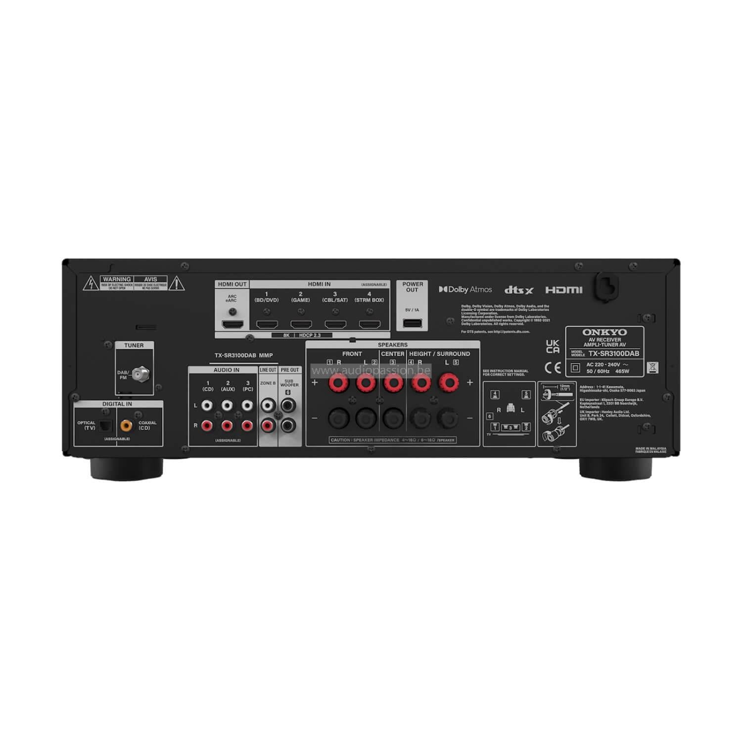 Onkyo TX-SR3100 5.2 4K AV-Receiver